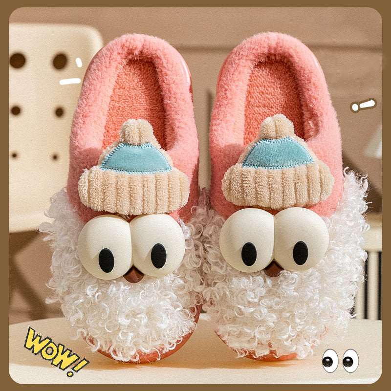 Cartoon Bearded Santa Claus Slippers