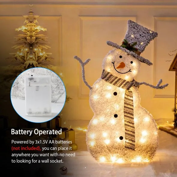 LED Christmas Snowman Decoration