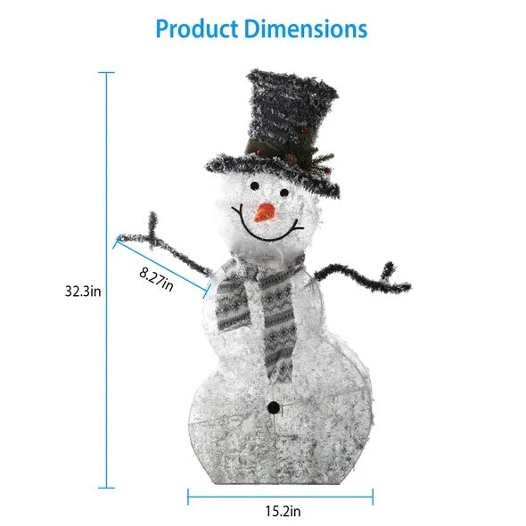 LED Christmas Snowman Decoration